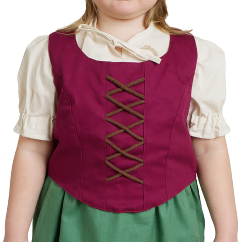 Dievčenský živôtik Hobitka, vínový Dievčenský živôtik Hobitka, vínový