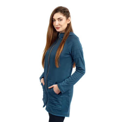 Dlouhá dámská mikina Ciri - modrá Dlouhá dámská mikina Ciri - modrá