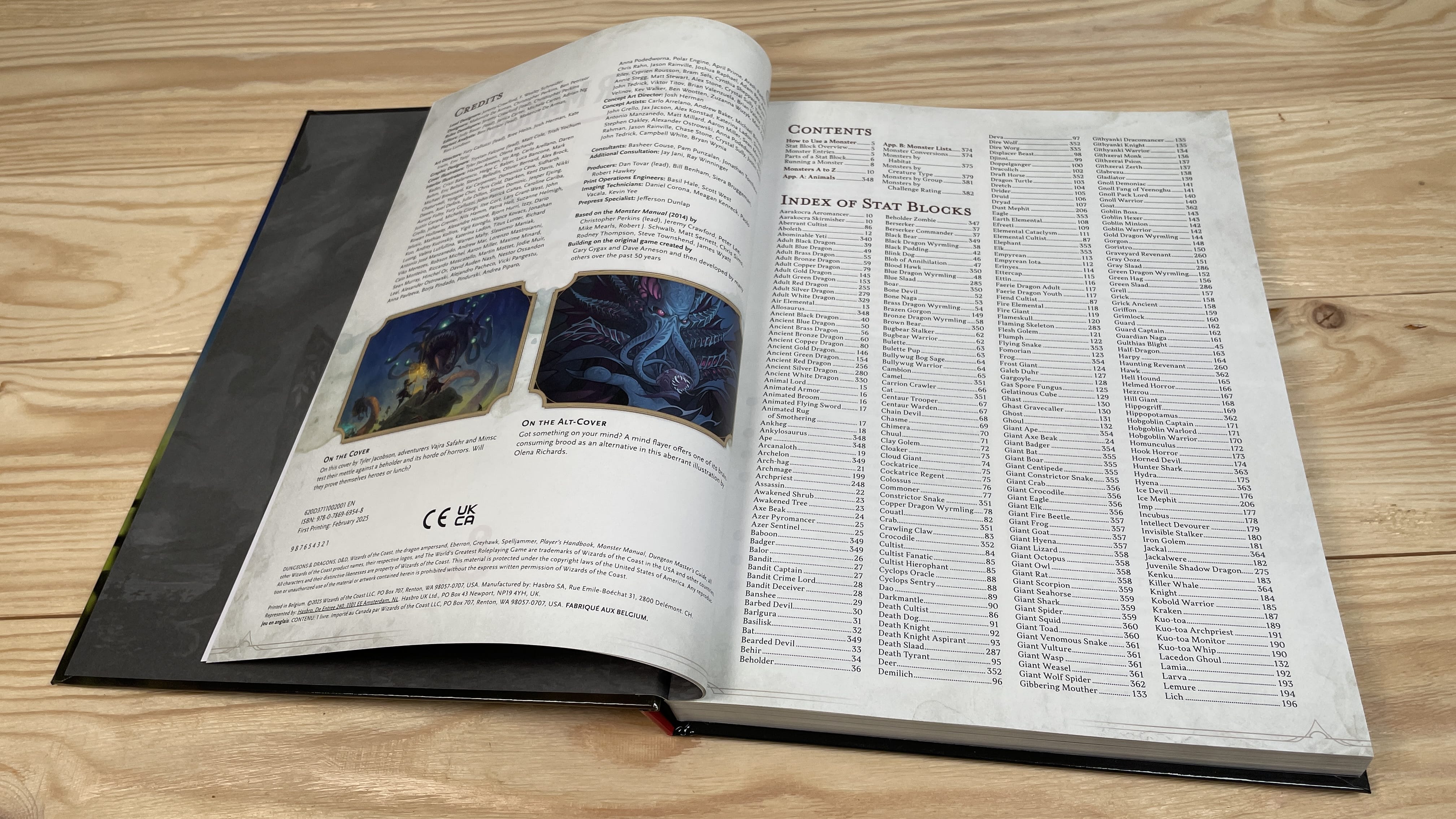 dnd monster manual rejstrik
