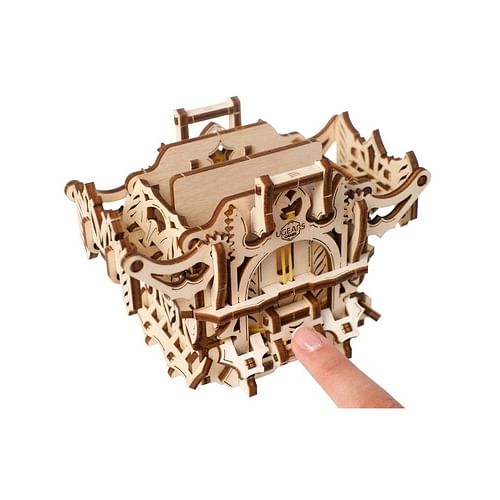 Obrázok Dřevěná 3D mechanická stavebnice Ugears - Úložný box na karty