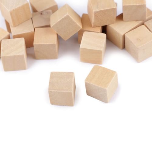 Drevená kocka, prírodná Drevená kocka, prírodná