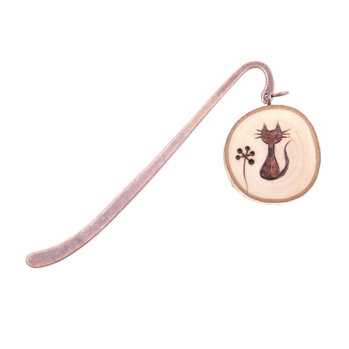 Drevená záložka do knihy Mačka Drevená záložka do knihy Mačka