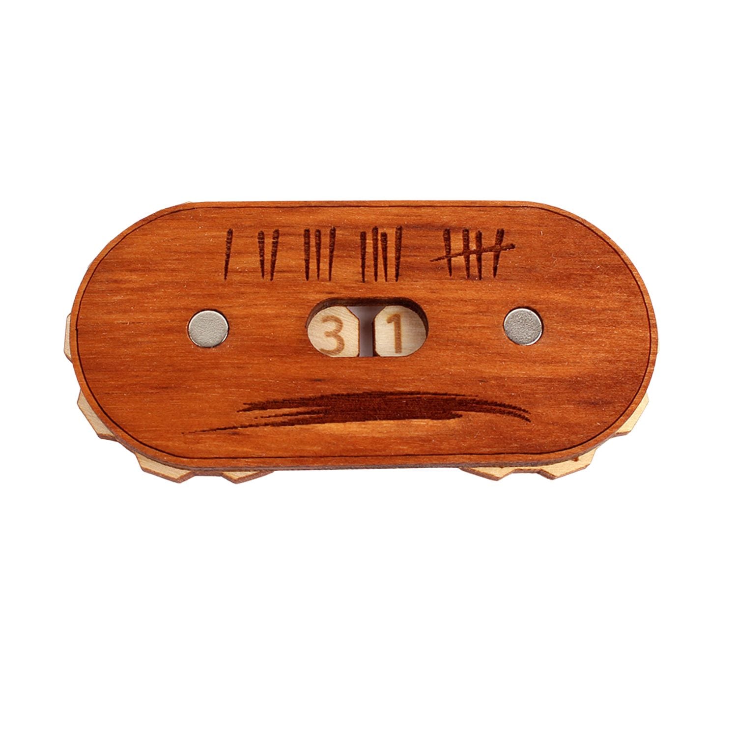 Drevené počítadlo bodov