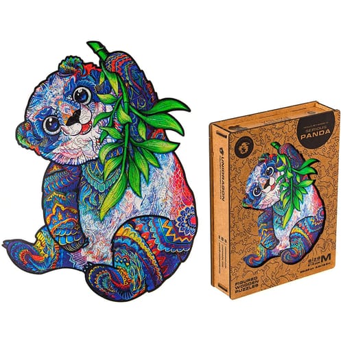 Drevené puzzle Kľudná panda (veľkosť M) Drevené puzzle Kľudná panda (veľkosť M)