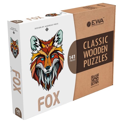 Drevené puzzle Líška Drevené puzzle Líška