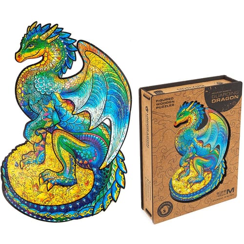Drevené puzzle Strážny drak (veľkosť M) Drevené puzzle Strážny drak (veľkosť M)
