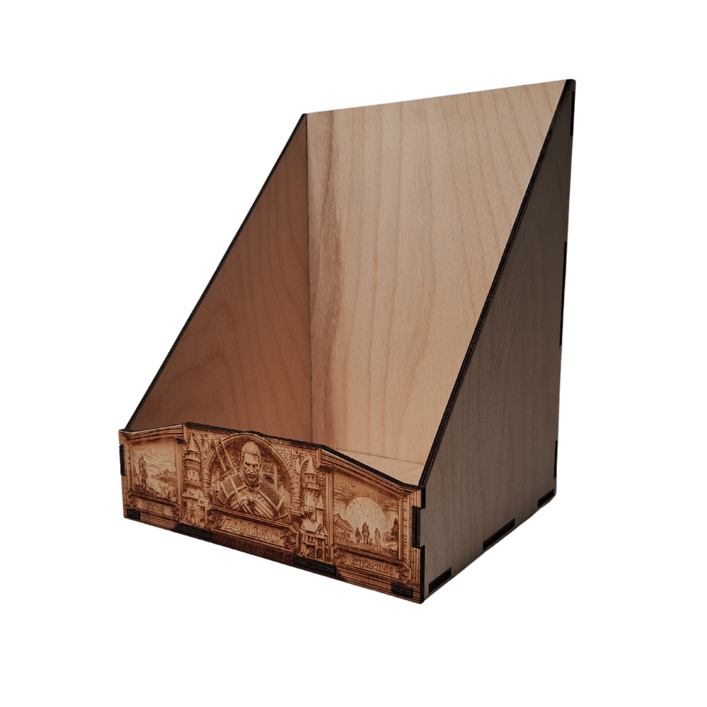 Drevený box na knihy - kompletný Zaklínač viazaný