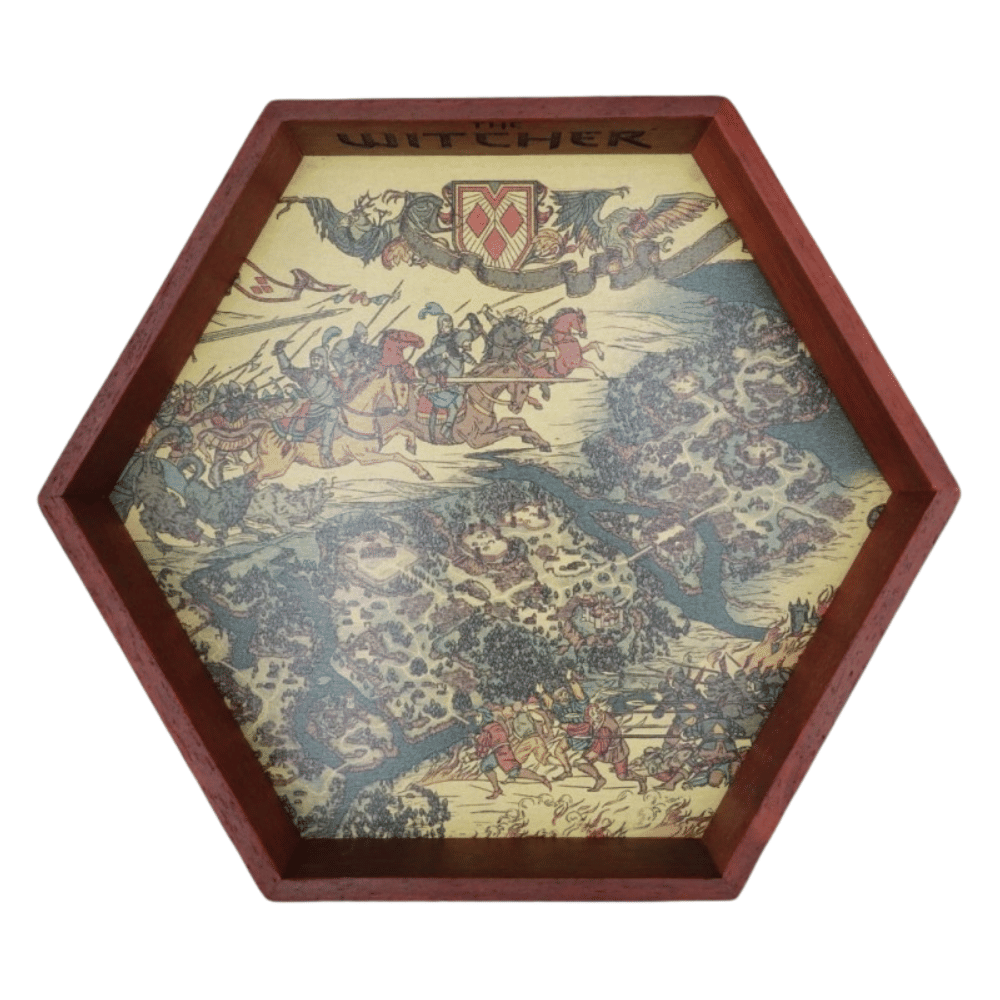 Drevený Dice Tray- The Witcher