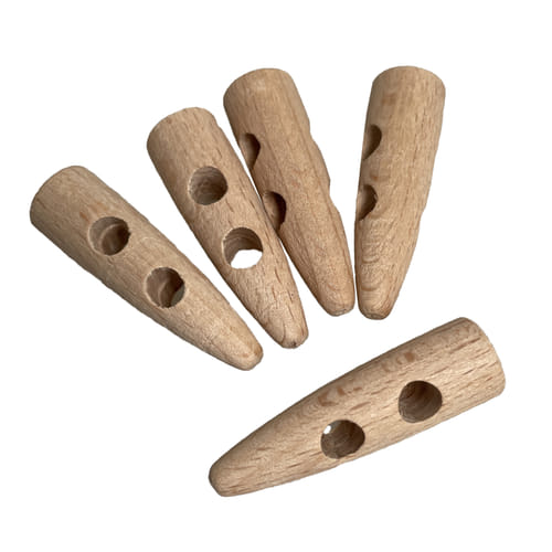 Levně Dřevěný knoflík (5ks)