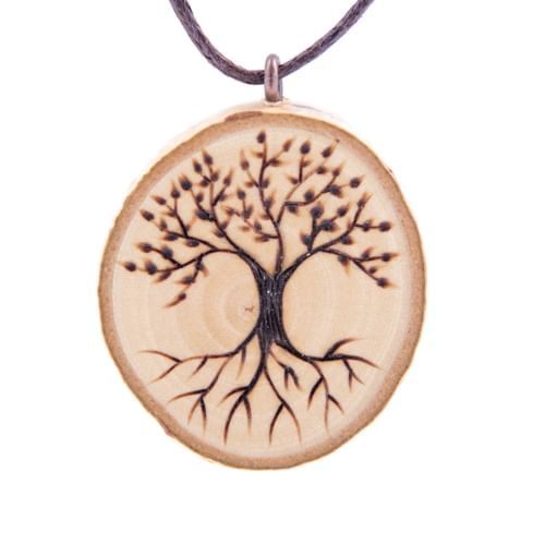 Drevený prívesok Strom Drevený prívesok Strom