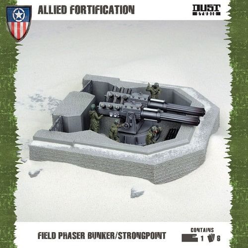 Dust Tactics: Allied Fortification - Field Phaser Bunker/Strongpoint