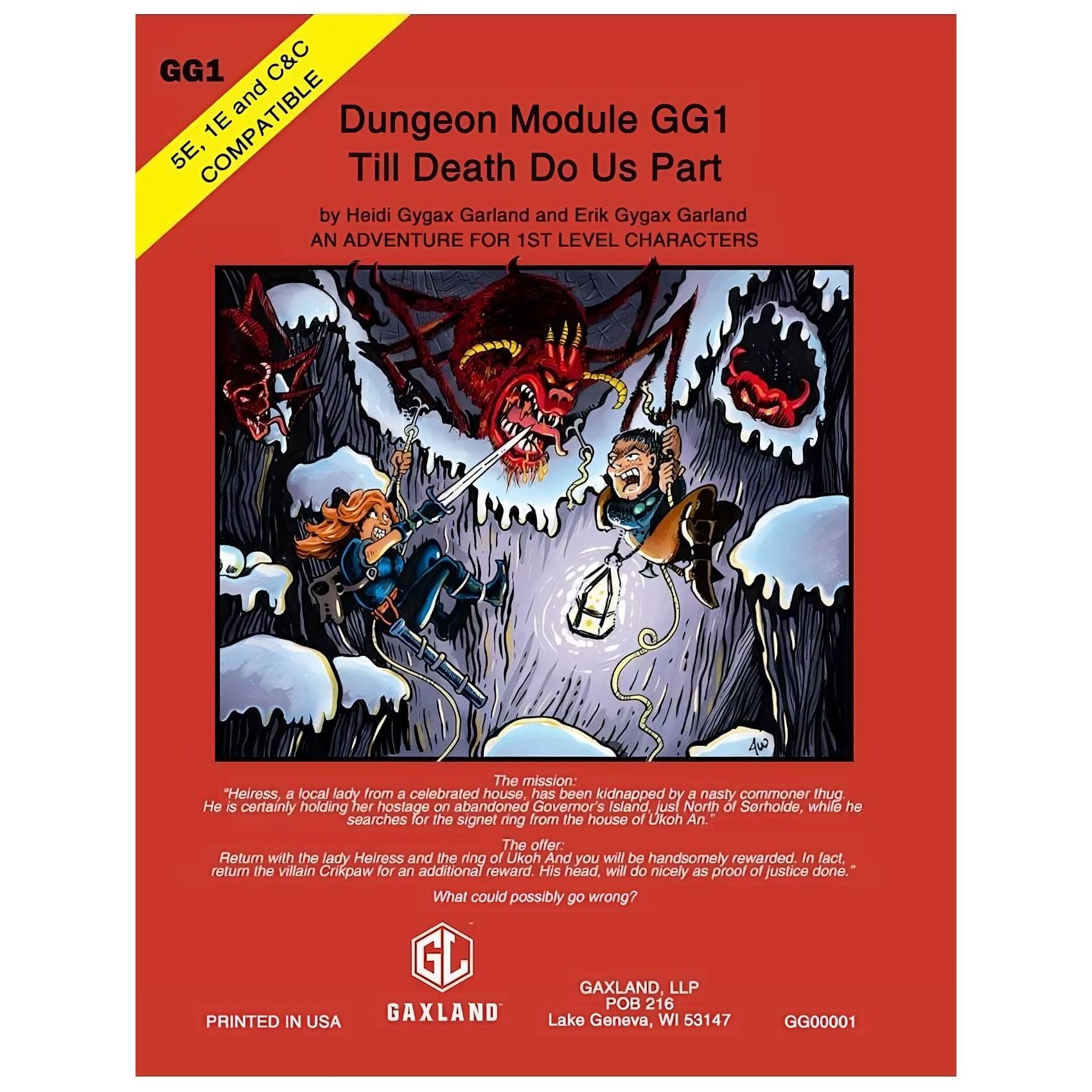 Dungeon Module GG1 - Till Death Do Us Part