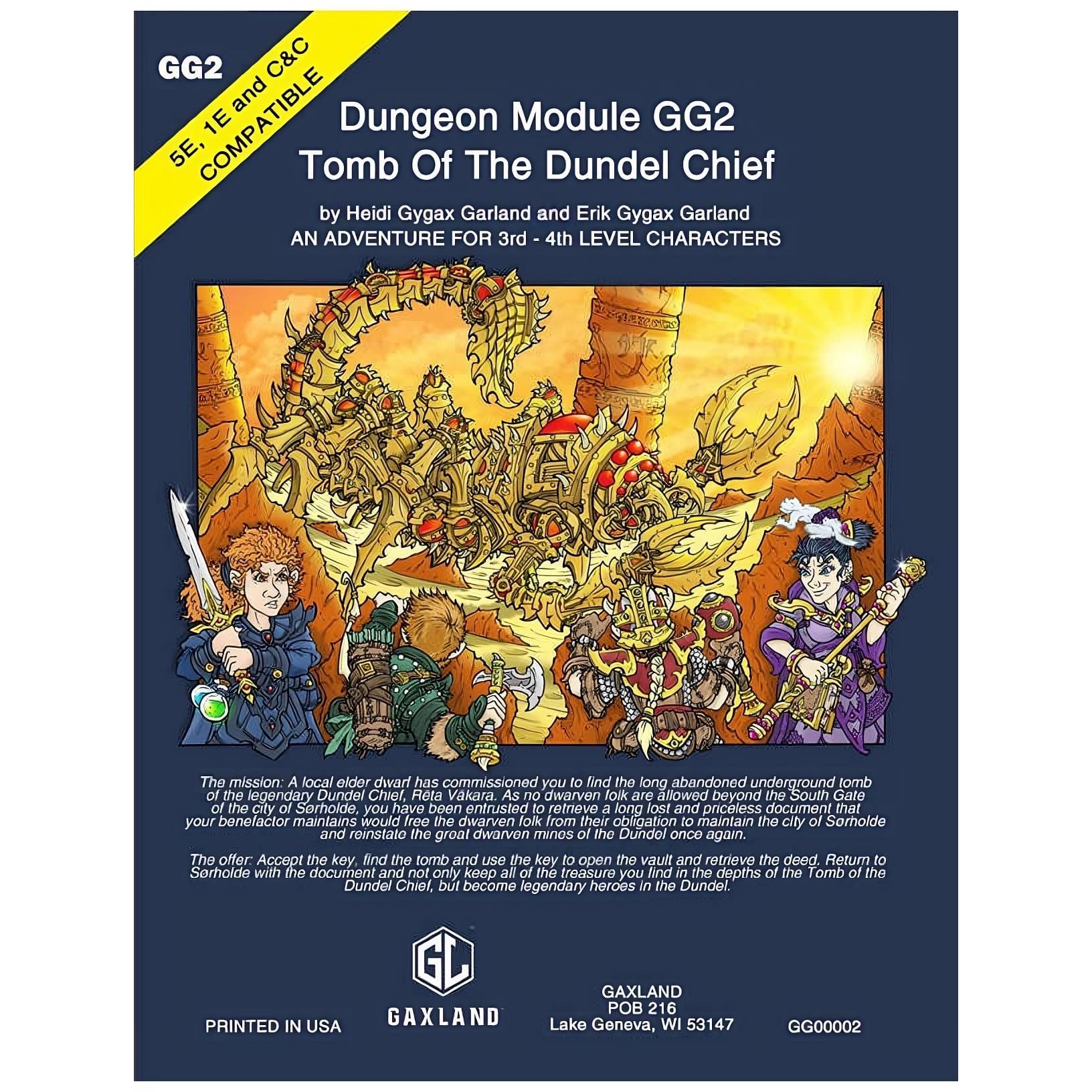 Dungeon Module GG2 - Tomb Of The Dundel Chief