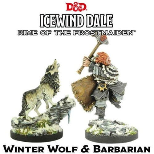 Dungeons and Dragons Collectors Series: Winter Wolf & Barbarian (2 figúrky) Dungeons and Dragons Collectors Series: Winter Wolf & Barbarian (2 figúrky)