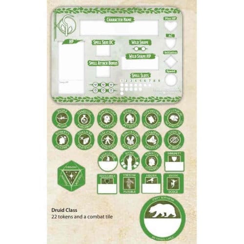 Dungeons & Dragons - Druid Token Set Dungeons & Dragons - Druid Token Set