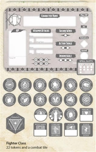 Dungeons & Dragons - Fighter Token Set Dungeons & Dragons - Fighter Token Set
