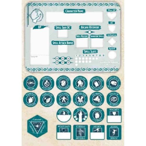 Dungeons & Dragons - Wizard Token Set Dungeons & Dragons - Wizard Token Set