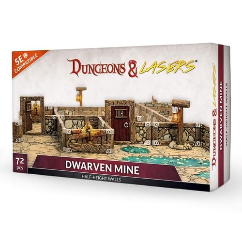 Dungeons & Lasers: Dwarven Mine Half-Height Walls Dungeons & Lasers: Dwarven Mine Half-Height Walls