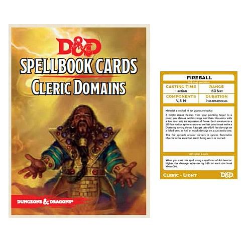 Dungeons and Dragons: Spellbook Cards - Cleric Domains