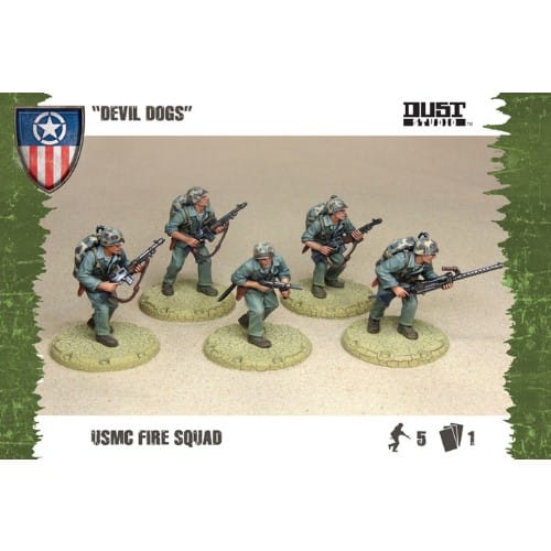 Dust Tactics: Allies - USMC Fire Squad - Devil Dogs Dust Tactics: Allies - USMC Fire Squad - Devil Dogs