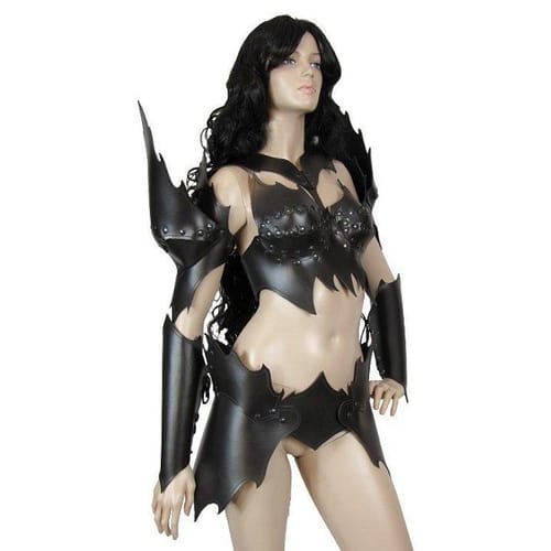 Dámske kožené brnenie - tmavý elf Dámske kožené brnenie - tmavý elf