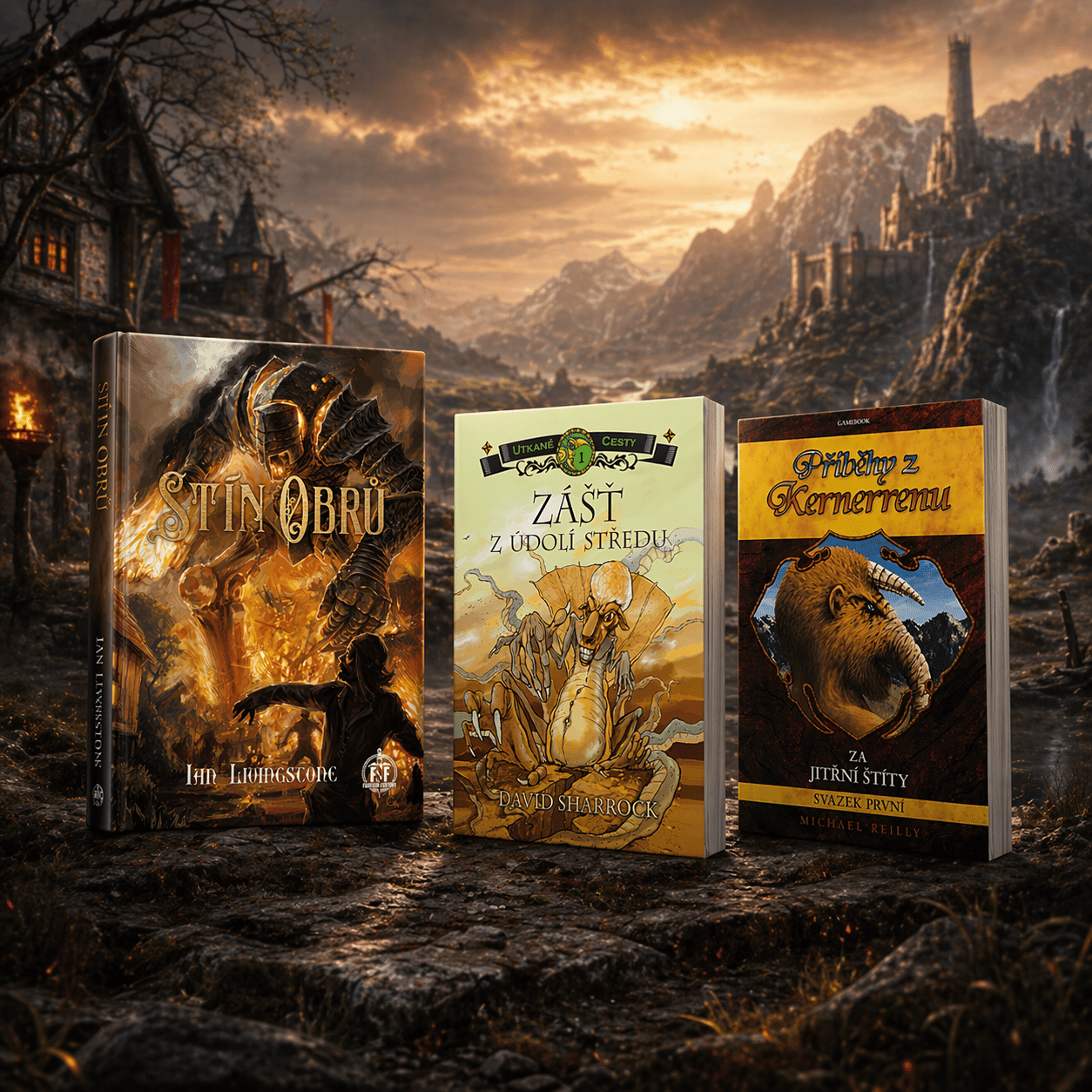 Fantasy gamebooky: Klasická RPG sada 3 knih