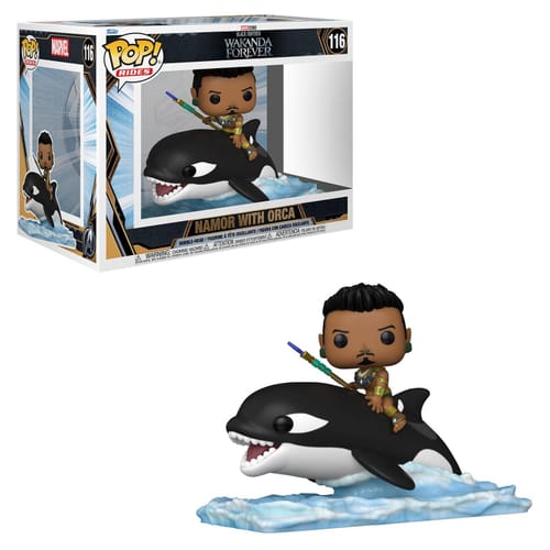 Levně Figurka Black Panther: Wakanda Forever - Namor with Orca Funko POP!