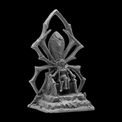 Figúrka Dark Elf Queen on Throne Figúrka Dark Elf Queen on Throne