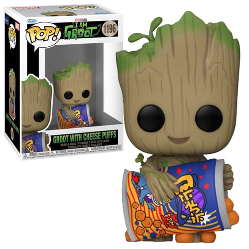Levně Figurka I Am Groot - Groot with Cheese Puffs Funko POP!
