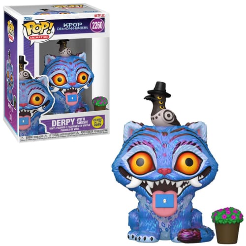 Levně Figurka KPop Demon Hunters - Derpy with Sussie Funko POP!, svítící