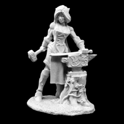 Figúrka Laril Silverhand, elfí kováčka Figúrka Laril Silverhand, elfí kováčka