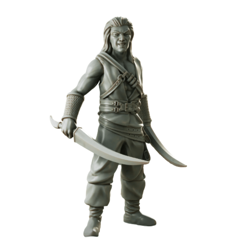 Figúrka Pirate Borg - pirát Silas Steelgut