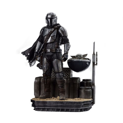 Levně Figurka Star Wars - Din Djarin a Grogu Art Scale 1/10
