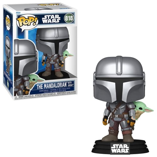 Levně Figurka Star Wars: The Mandalorian and Grogu - Mando with Grogu Funko POP!