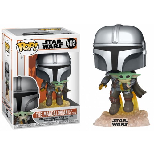 Levně Figurka Star Wars - The Mandalorian with The Child Funko POP!