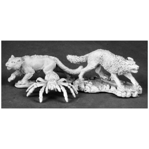 Figúrky zvieracích spoločníkov 2 - vlk, puma a pavúk Figúrky zvieracích spoločníkov 2 - vlk, puma a pavúk