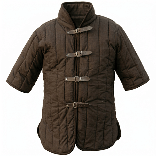 Levně Gambeson s krátkým rukávem, barva černá