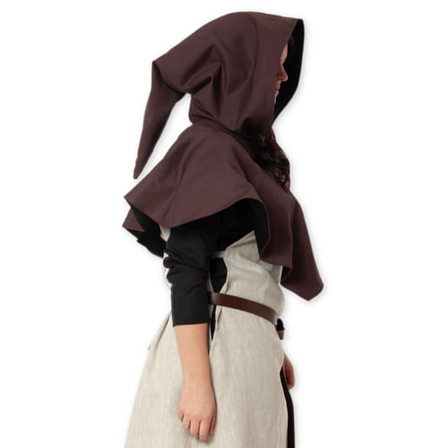 Gotická kápě - hnědá Gotická kápě