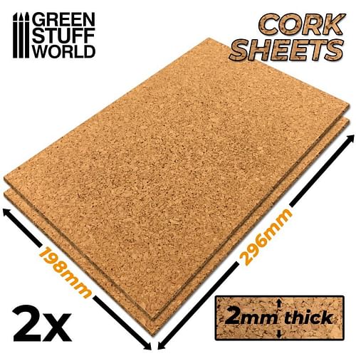 Obrázok Green Stuff World: Cork Sheet (tloušťka 5 mm), 1 ks