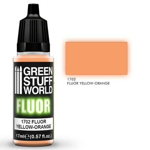 Green Stuff World Fluor Paint Yellow-Orange Green Stuff World Fluor Paint Yellow-Orange