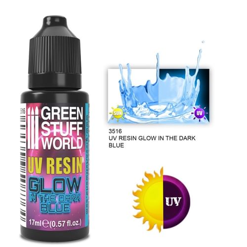 Green Stuff World: UV Resin - Glow in the Dark: Blue Green Stuff World: UV Resin - Glow in the Dark: Blue