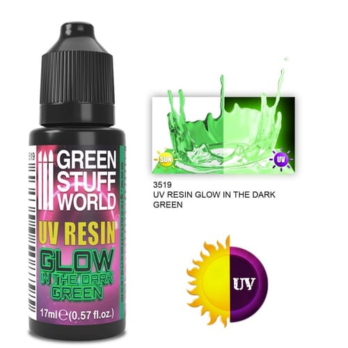 Green Stuff World: UV Resin - Glow in the Dark: Green Green Stuff World: UV Resin - Glow in the Dark: Green