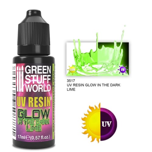 Green Stuff World: UV Resin - Glow in the Dark: Lime Green Stuff World: UV Resin - Glow in the Dark: Lime