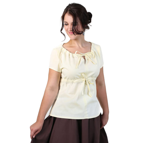 Blúzka s krátkym rukávom - béžová Blúzka s krátkym rukávom - béžová