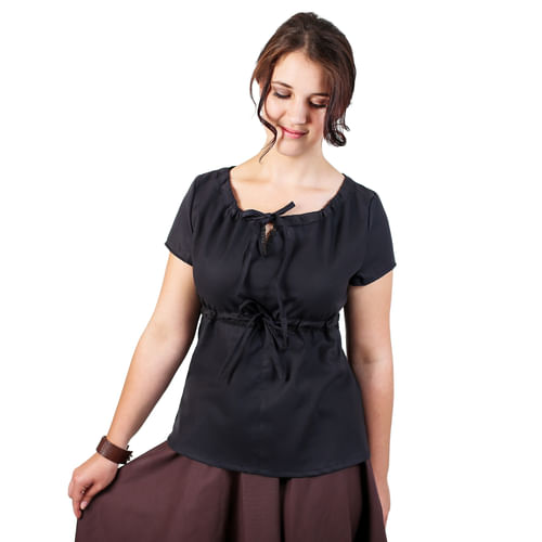 Halenka s krátkým rukávem - černá Halenka s krátkým rukávem - černá