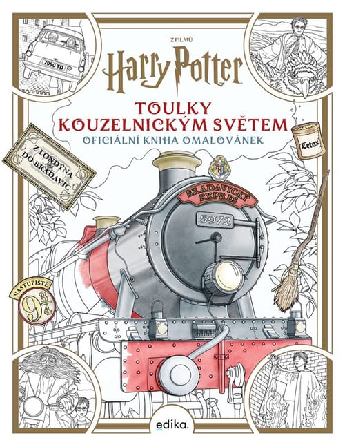 Levně Harry Potter: Toulky kouzelnickým světem - oficiální kniha omalovánek