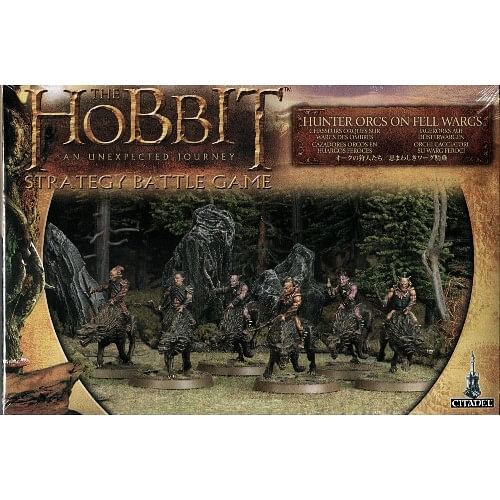 Hobbit Strategy Battle Game: Hunter Orcs on Fell Wargs
