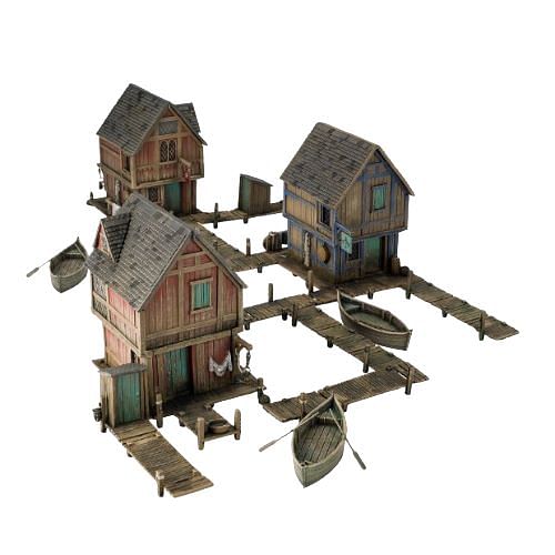 Hobbit Strategy Battle Game - Lake-town House Multi-pack