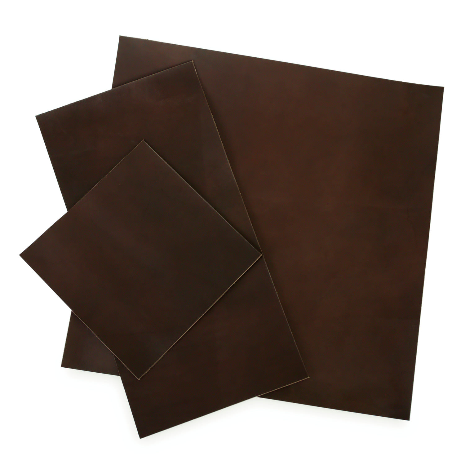 Hovädzia koža - hotové kusy, hnedá