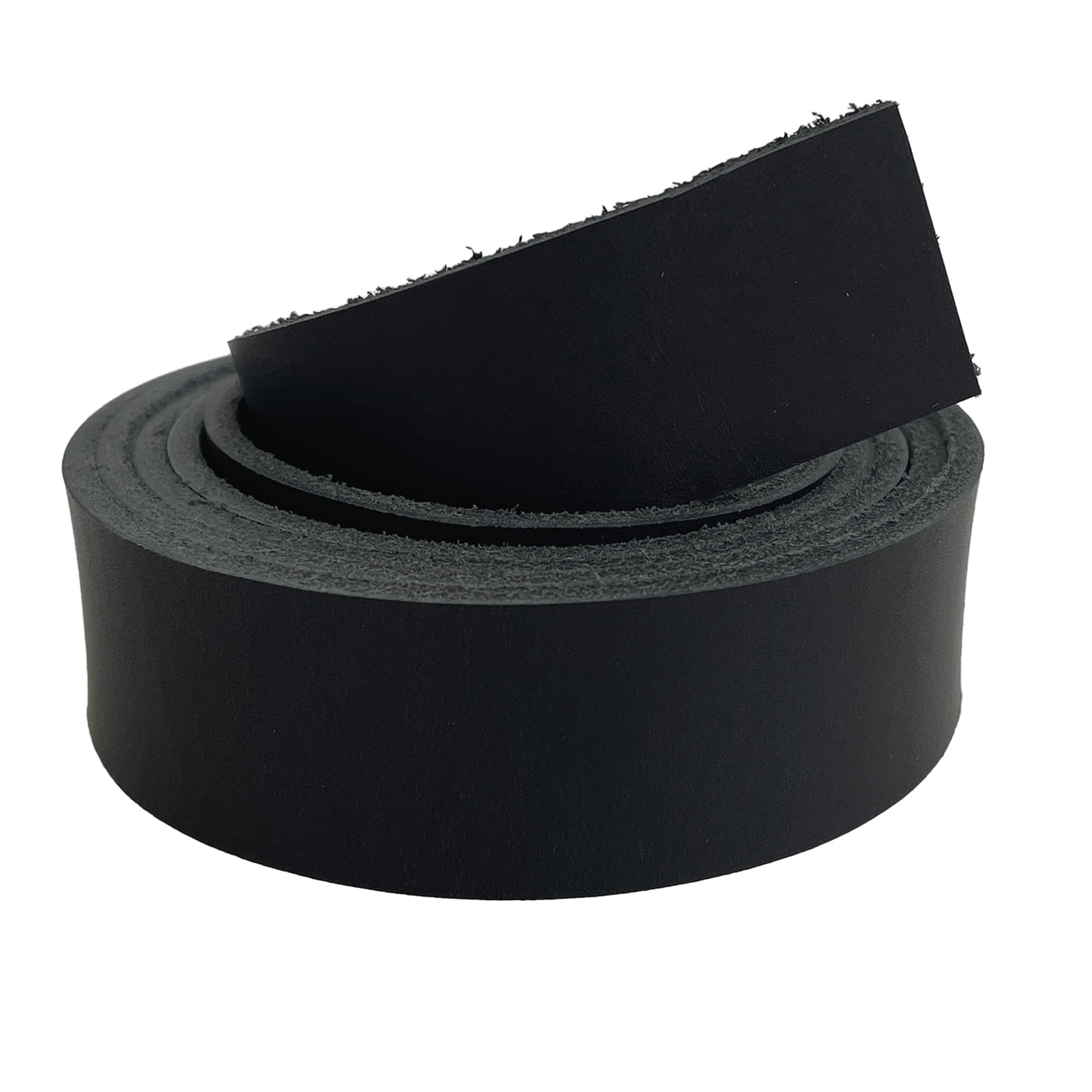 Hovädzia koža na opasok - čierna, 3 cm